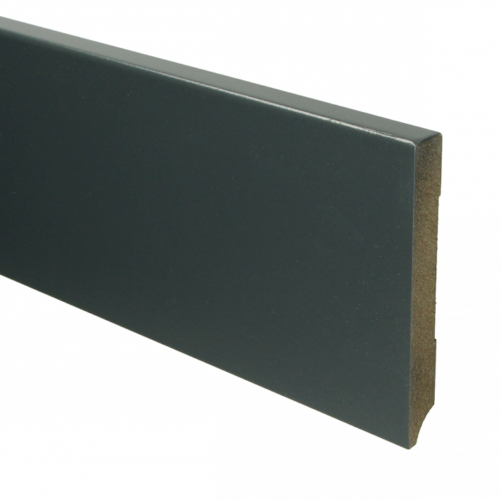 MDF Moderne plint 120x15 voorgelakt RAL 7016 | 2.4 meter