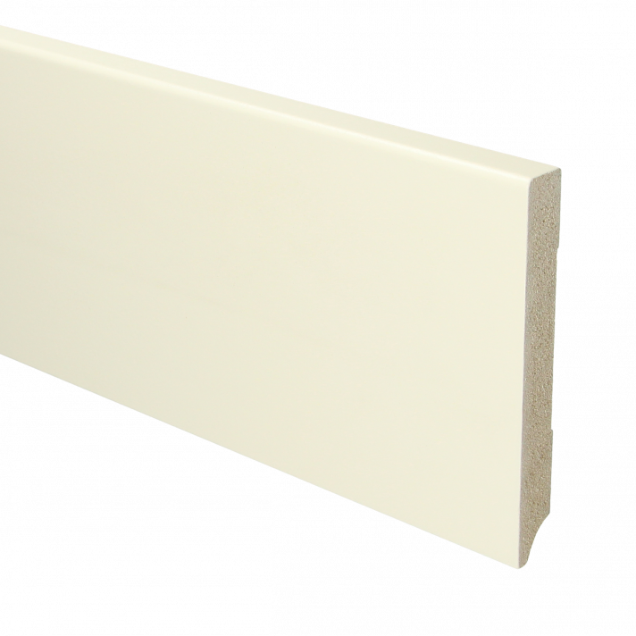 MDF Moderne plint 120x15 voorgelakt RAL 9001 | 2.4 meter