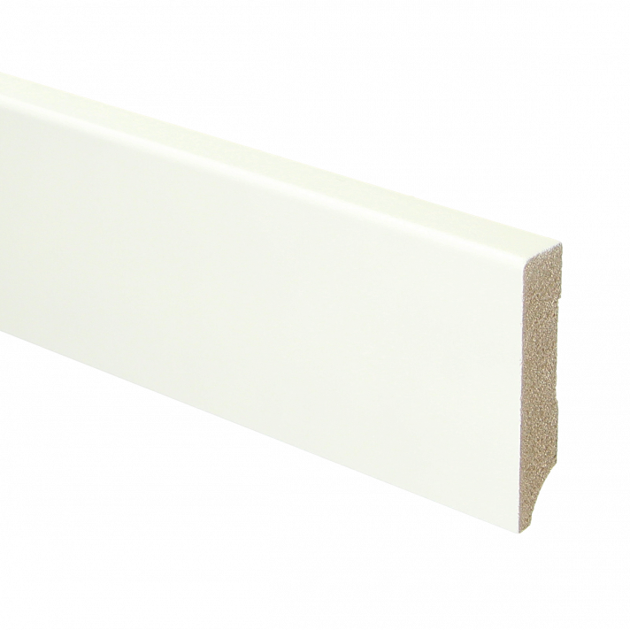MDF plint 70x15 V313 wit gegrond recht | 2.4 meter