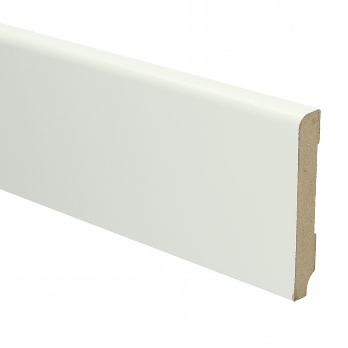 MDF Koloniale plint 90x15 wit voorgelakt RAL 9010 | 2.4 meter
