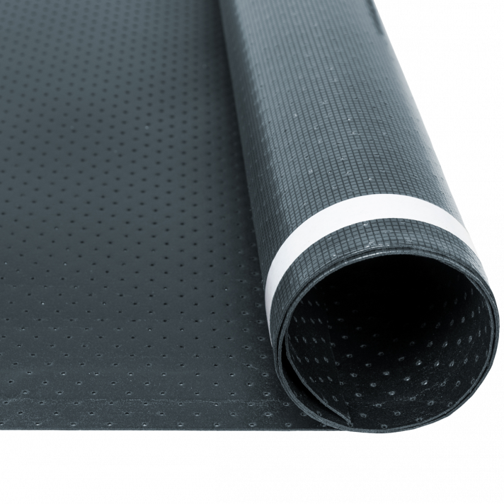 Whisper Black ondervloer - 1 mm dik, 10 x 1 m
