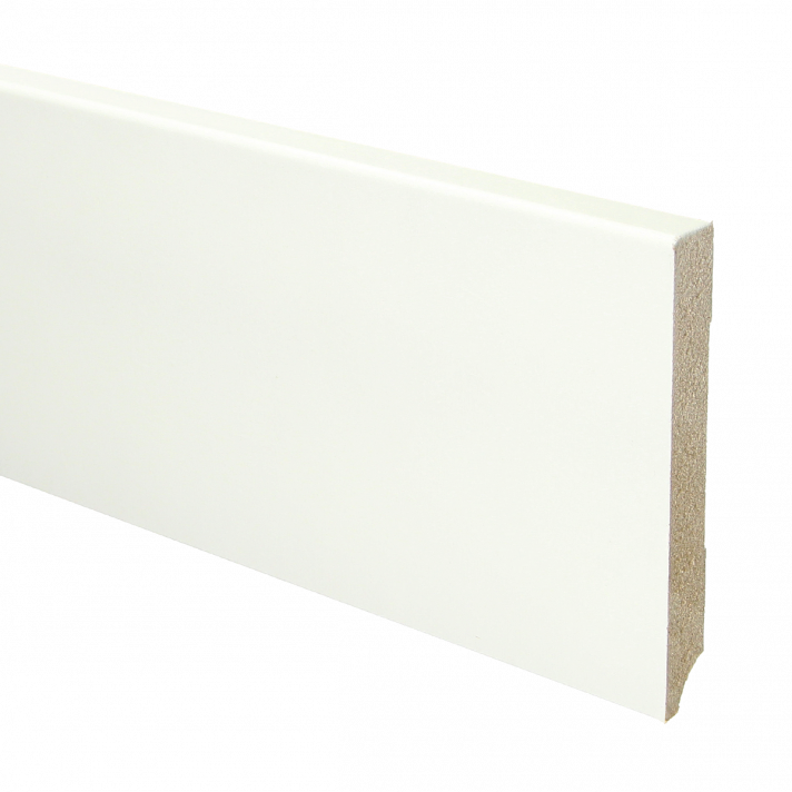 MDF plint 120x15 V313 wit gegrond recht | 2.4 meter