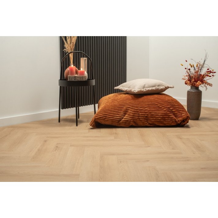 Floer Visgraat plak pvc - Natuur Eiken