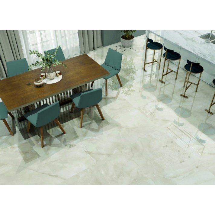 Actiepallet 46.08 m2 - Potomac vloertegel hoogglans 60x120 Blanco