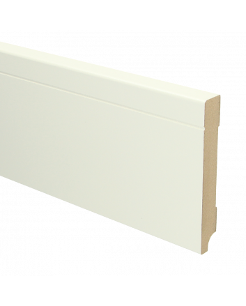 MDF Tijdloze plint 120x18 wit voorgelakt RAL 9010 | 2.4 meter