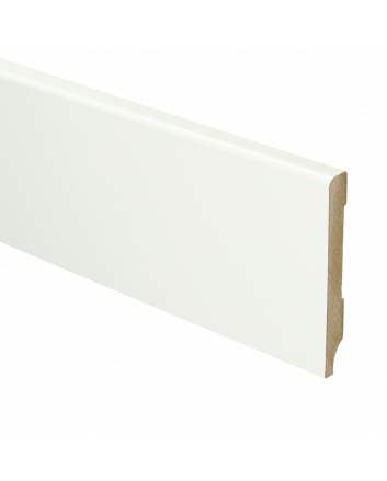 MDF Moderne plint 70x9 voorgelakt RAL 9016 | 2.4 meter