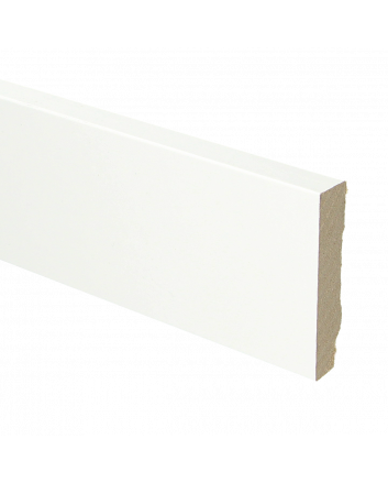 MDF plint recht 70x15 wit gefolied | 2.4 meter