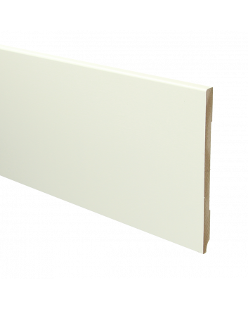 MDF Moderne plint 150x9 wit voorgelakt RAL 9010 | 2.4 meter