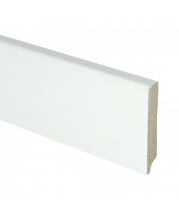 MDF plint 70x12 V313 wit gegrond recht | 2.4 meter