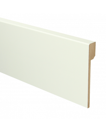 MDF Renovatieplint modern 120x18 voorgelakt RAL 9010 | 2.4 meter
