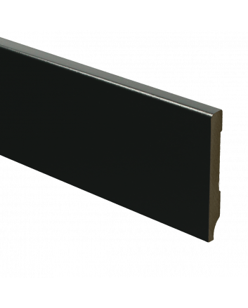 MDF Moderne plint 70x9 voorgelakt RAL 9005 | 2.4 meter