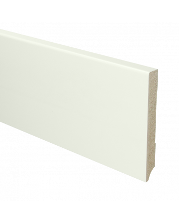 MDF Moderne plint 120x15 voorgelakt RAL 9016 | 2.4 meter