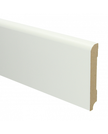 MDF Koloniale plint 120x18 wit voorgelakt RAL 9010 | 2.4 meter
